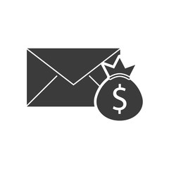 envelope icon social marketing vector illustration design