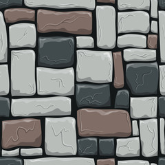 Fototapeta premium Seamless pattern with decorative stones