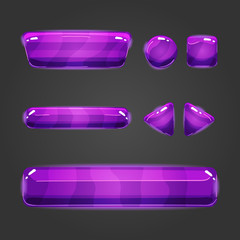 Set of vector button for game design - 4