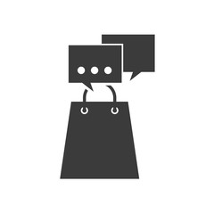 speech bubbles with finance icon vector illustration design