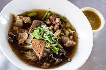 beef noodle soup.