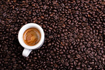 espresso a lot of coffee beans
