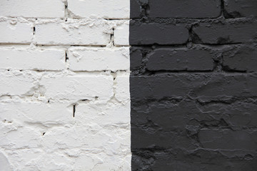 Old brick wall with paint