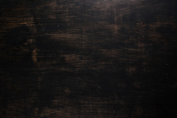 Black wooden background, copy space - obrazy, fototapety, plakaty