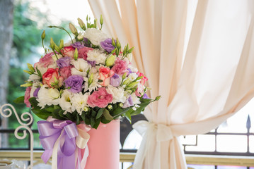 table decoration with flowers
