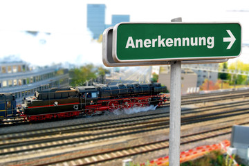 Obraz premium Schild 150 - Anerkennung