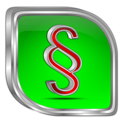 Naklejka premium Law paragraph button - 3D illustration