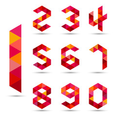 Numbers set in modern polygonal style.