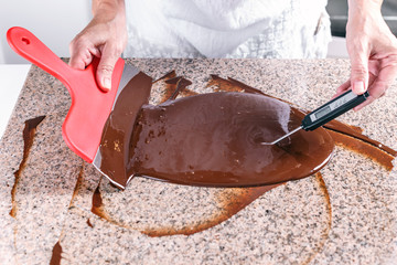 Melted chocolate