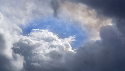 Fototapeta premium Big clound with blue sky.