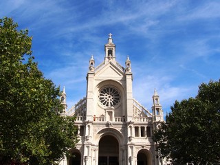 Fototapeta na wymiar church of saint catherine front