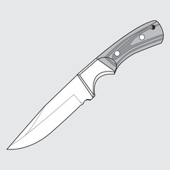 Obraz premium vector image of a knife