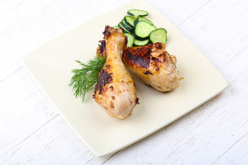 Roasted chicken legs
