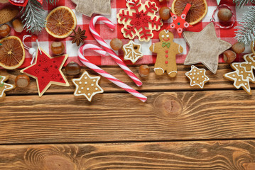 Different Christmas decorations