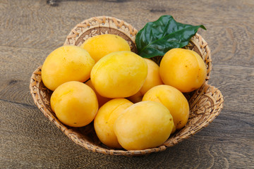 Fresh ripe apricots