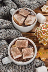 Hot chocolate with marshmallows