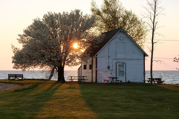 Fototapeta na wymiar Sunrise at Lake Huron