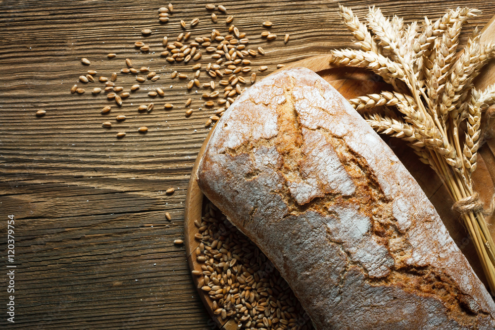 Wall mural homemade bread