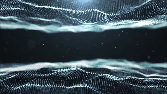 Particles dust abstract light motion titles cinematic background