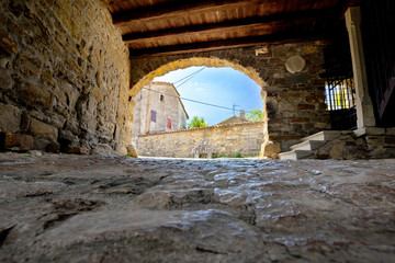 Fototapeta premium Old stone town gate of Roc