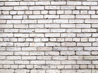 White brick wall texture or background
