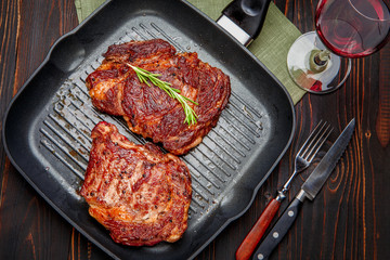 Roasted organic shin of beef meat