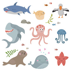 Cute sea creatures.