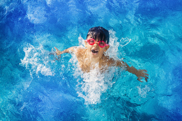 Child in the pool