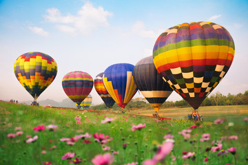 Obraz premium Hot air balloons