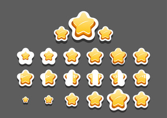 Animated stars for video game
