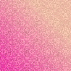 pink background with floral ornamental