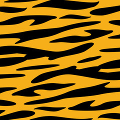 Tiger Skin animal texture wallpaper Vector