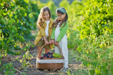 Children with fruit 