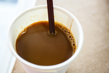  coffee in the Paper cup