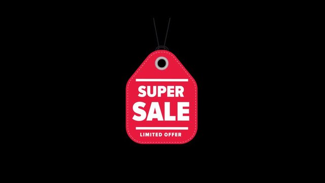 Sale tag with special offer, discount symbol retail, sticker sign price isolated with alpha channel
