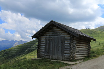 Almhütte in den Dolomiten