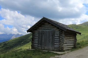 Almhütte in den Dolomiten