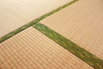 Japanese traditional Tatami mat texture - obrazy, fototapety, plakaty