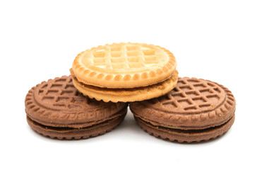 sandwich cookies with cream