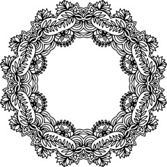 Black and white frame