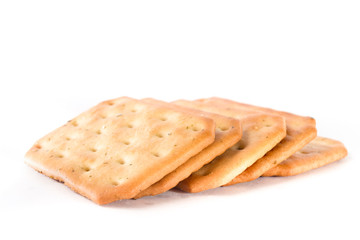 cracker on white background