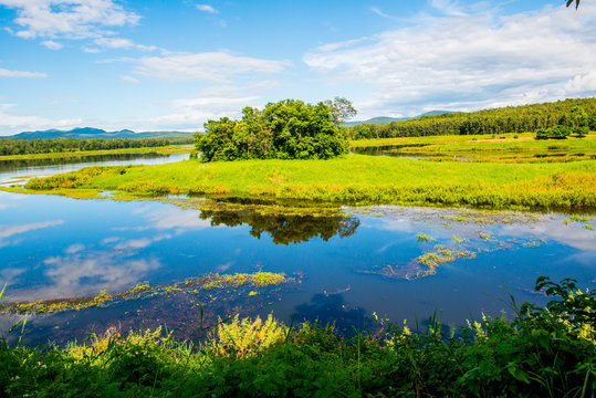 Landscape View of Mae Puem Reservoir