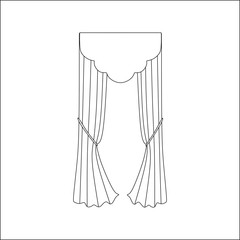  curtains. interior textiles.  interior decoration textiles sket