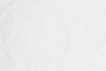 Recycled crumpled white paper texture or paper background for design with copy space for text or image.
