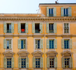 Fototapeta na wymiar FRANCE. Old town architecture of Nice on French Riviera