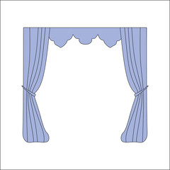  curtains. interior textiles.  interior decoration textiles sket