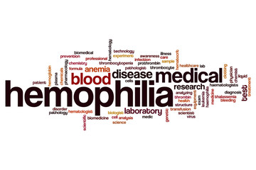 Hemophilia word cloud
