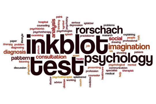 Inkblot test word cloud