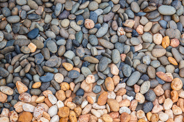 white ,gray ,orange pebbles background