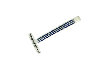 Shaving razor on isolated backgroud.